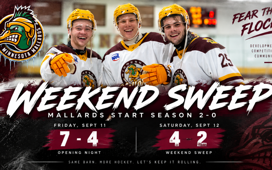 Mallards Sweep Brown Bears on Opening Weekend, Carry Momentum Into Another Home Set