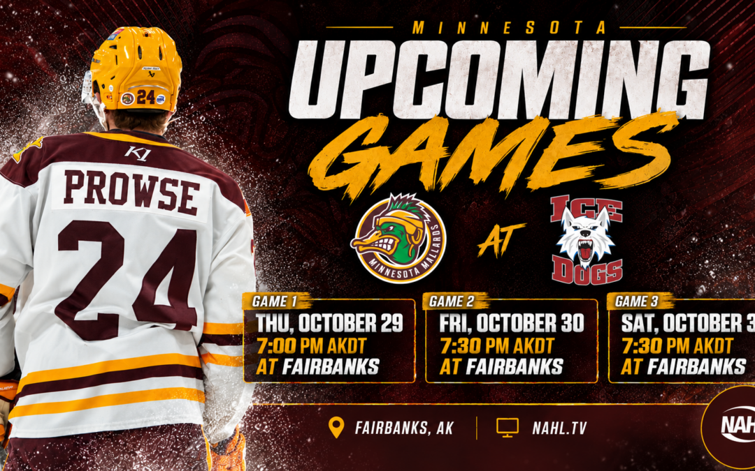 Mallards Head North for Three-Game Series Against Fairbanks